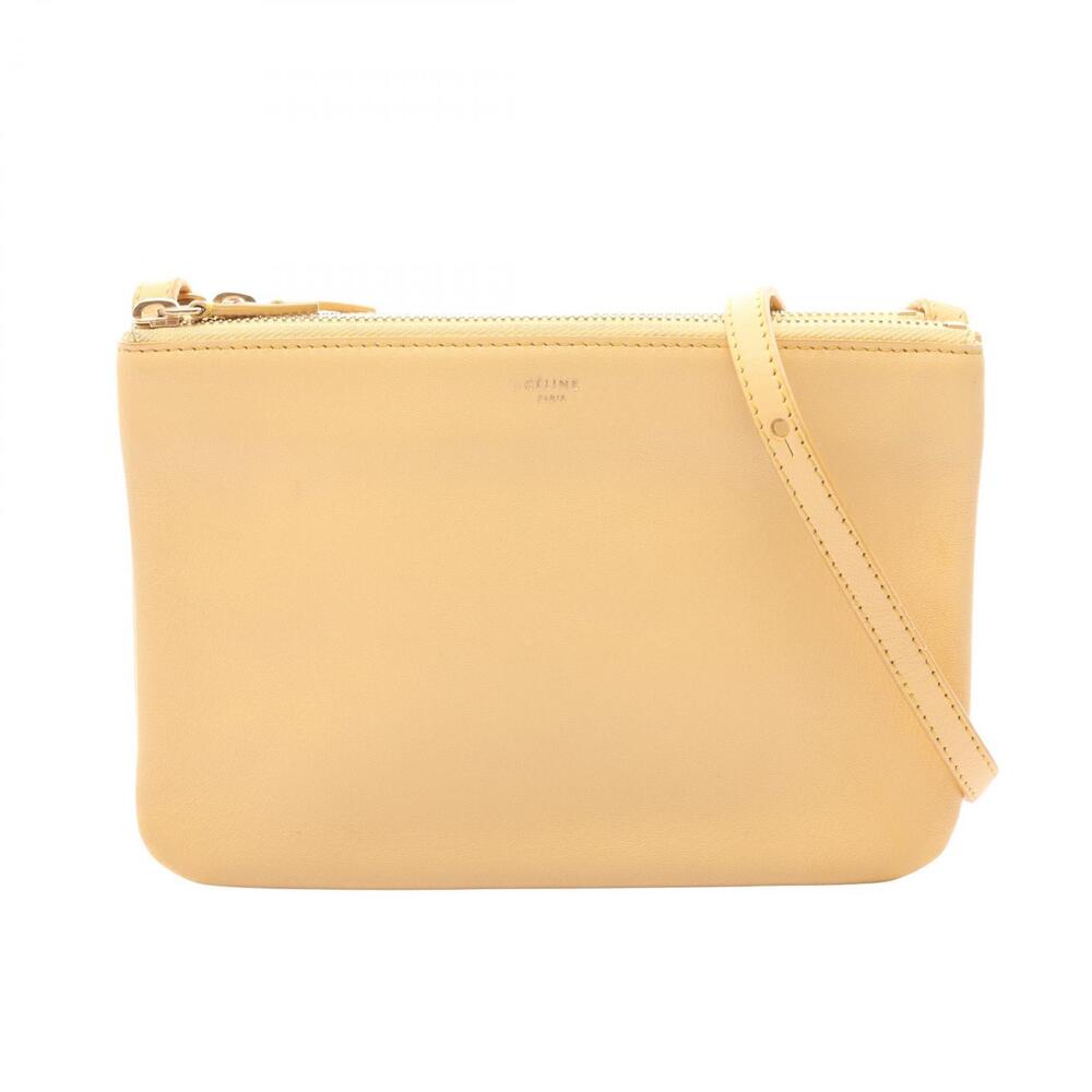 Celine Trio Crossbody Bag Leather Yellow